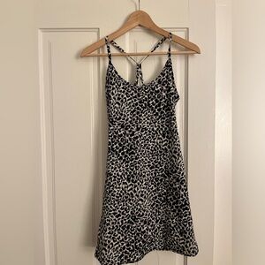 Outdoor voices exercise dress in leopard XS